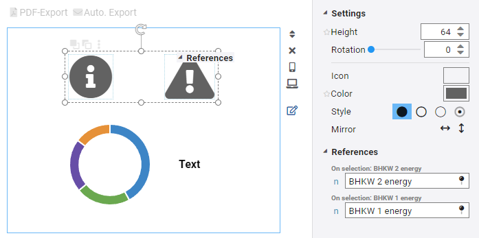 Configuration of multiple same-type vizuals in the view editor